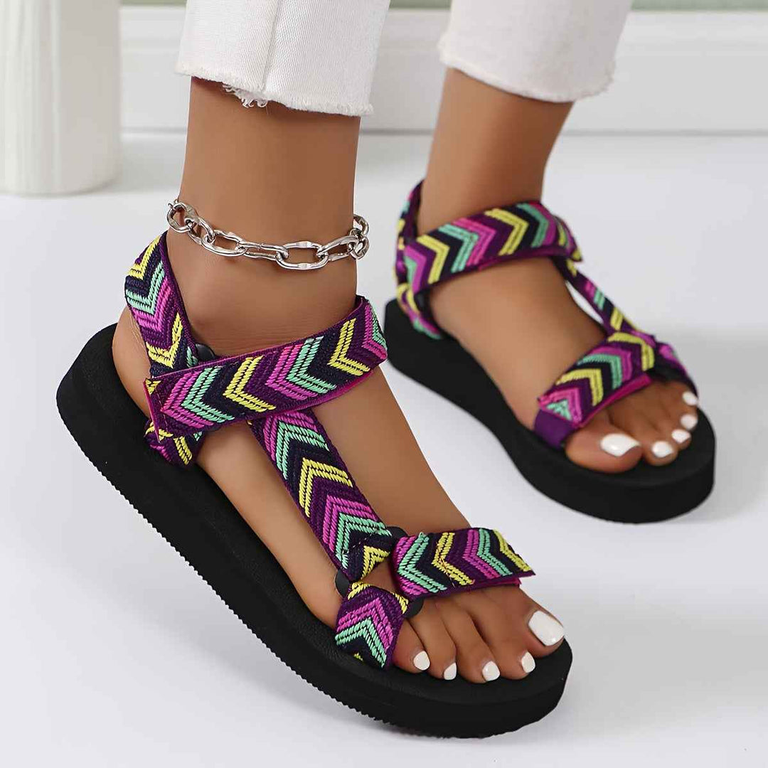 ActiveEase – Sporty Women's Sandals with Ankle Strap Multicolor