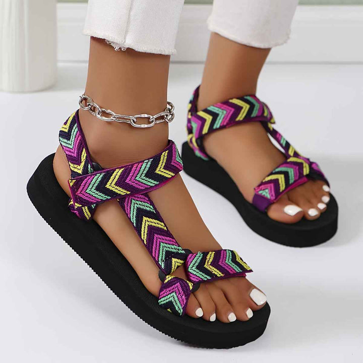 ActiveEase – Sporty Women's Sandals with Ankle Strap Multicolor