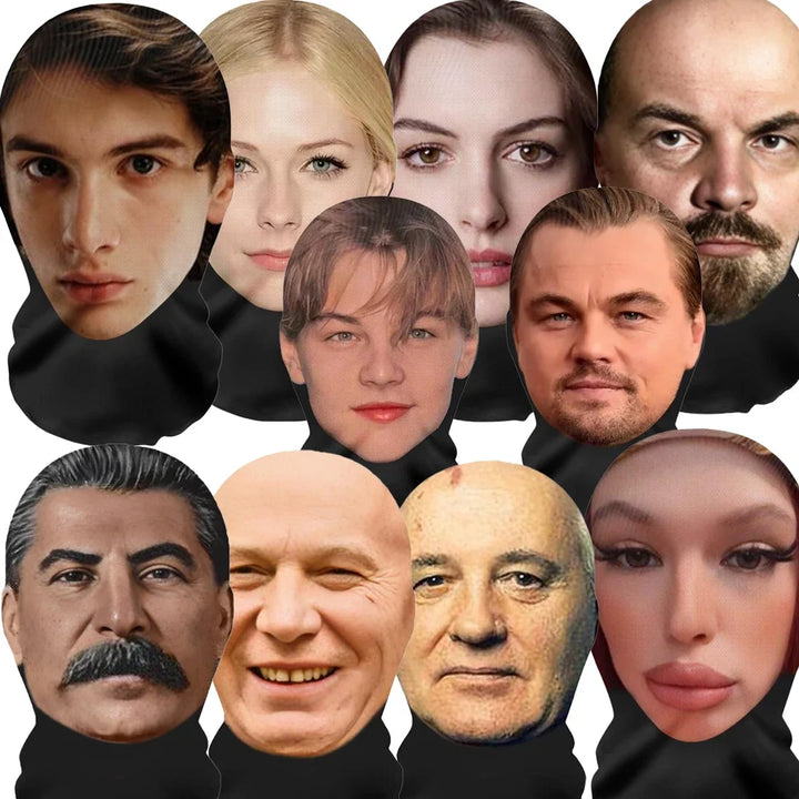 Halloween's 3D Printed Funny Full Face Mask for Costumes and Cosplay