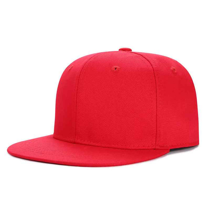Adjustable Unisex Snapback Baseball Hats - Vibrant Multi-Color Hip-Hop Sport Caps for All Styles Red Adjustable