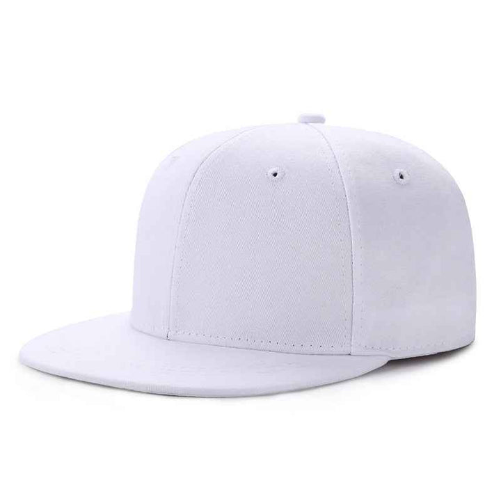 Adjustable Unisex Snapback Baseball Hats - Vibrant Multi-Color Hip-Hop Sport Caps for All Styles White Adjustable