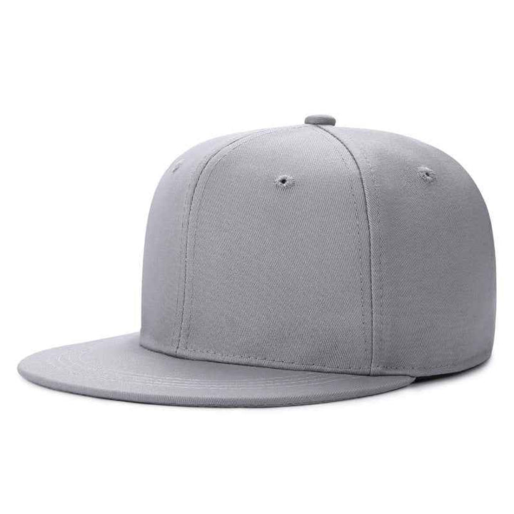 Adjustable Unisex Snapback Baseball Hats - Vibrant Multi-Color Hip-Hop Sport Caps for All Styles Gray Adjustable