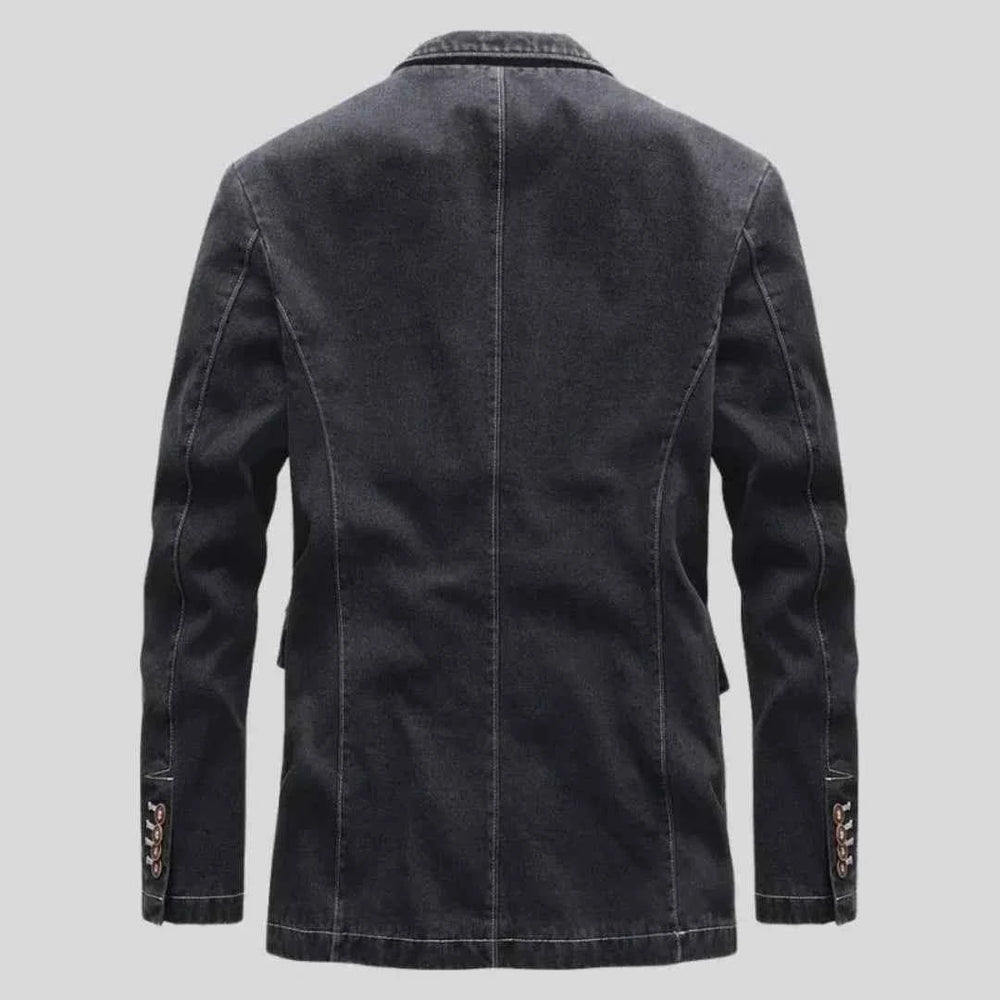 Men's Rugged Denim Blazer