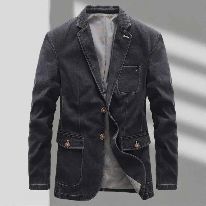 Men's Rugged Denim Blazer