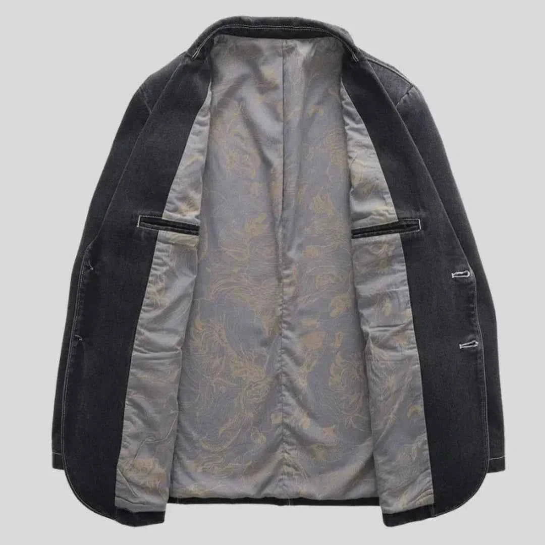 Men's Rugged Denim Blazer