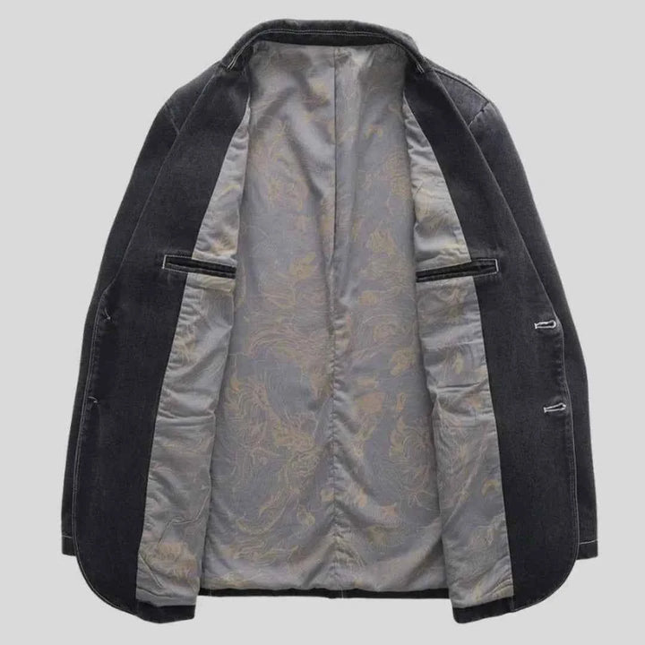 Men's Rugged Denim Blazer