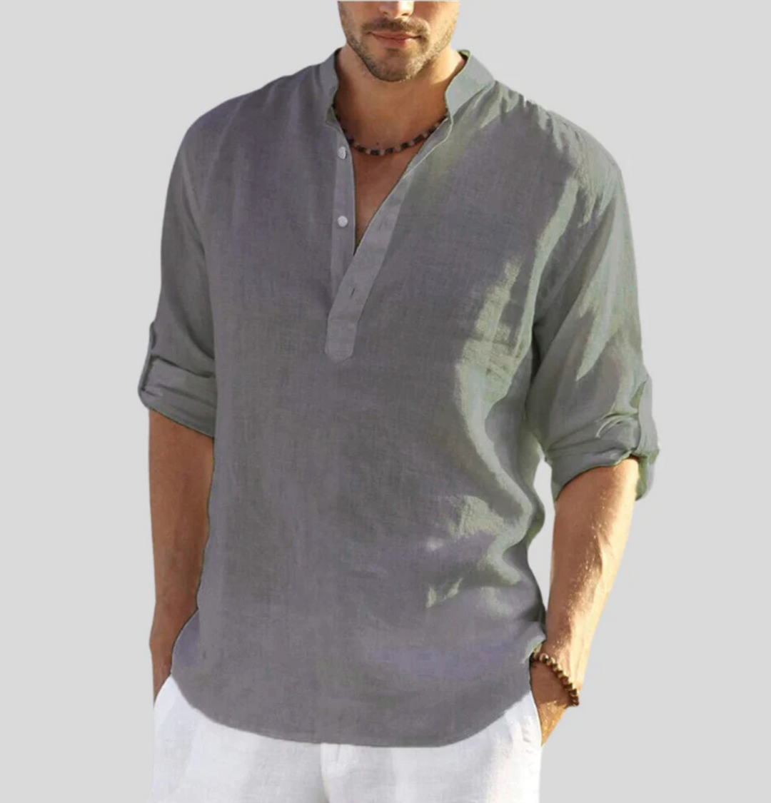 Men's Premium Summer Shirt - Stylish Design Gray