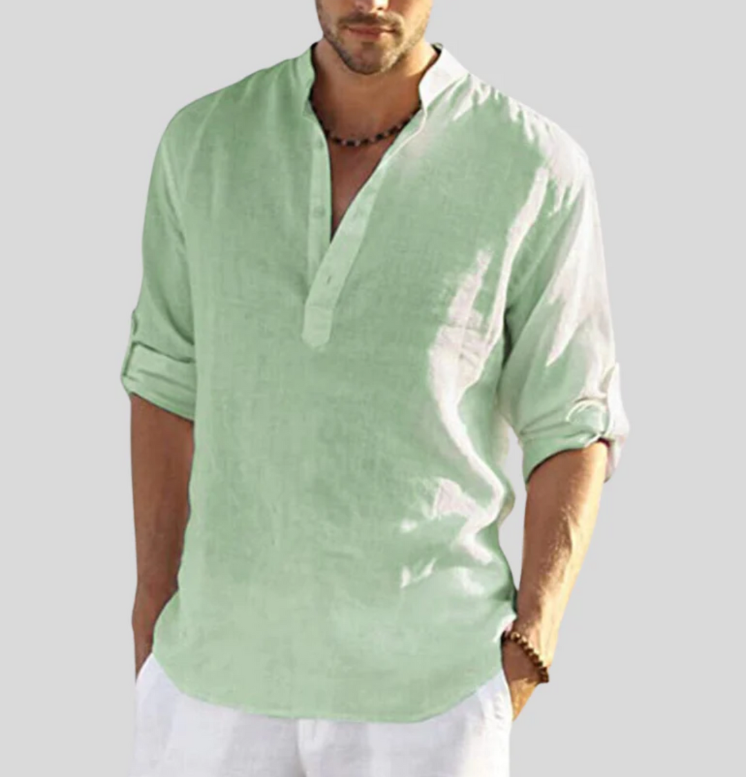 Men's Premium Summer Shirt - Stylish Design Light Green