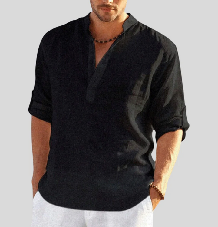 Men's Premium Summer Shirt - Stylish Design Black