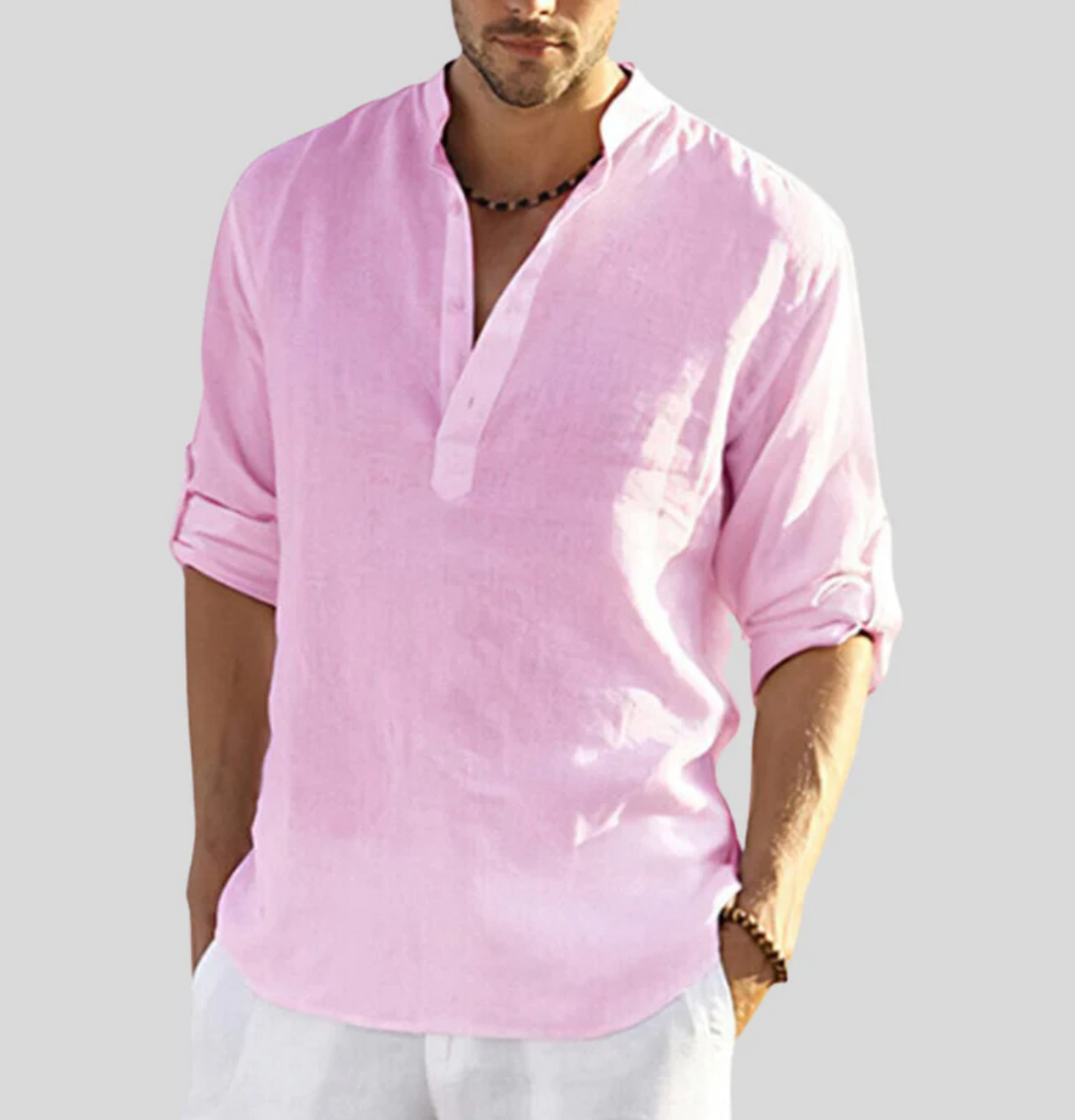 Men's Premium Summer Shirt - Stylish Design Rosa
