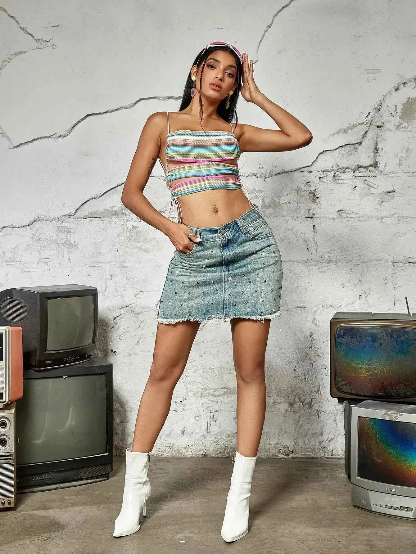 Women's Denim Mini Skirt