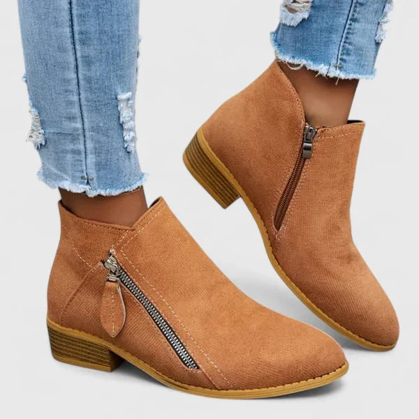Women's Orthopedic Ankle Boots for Comfort and Support Orange