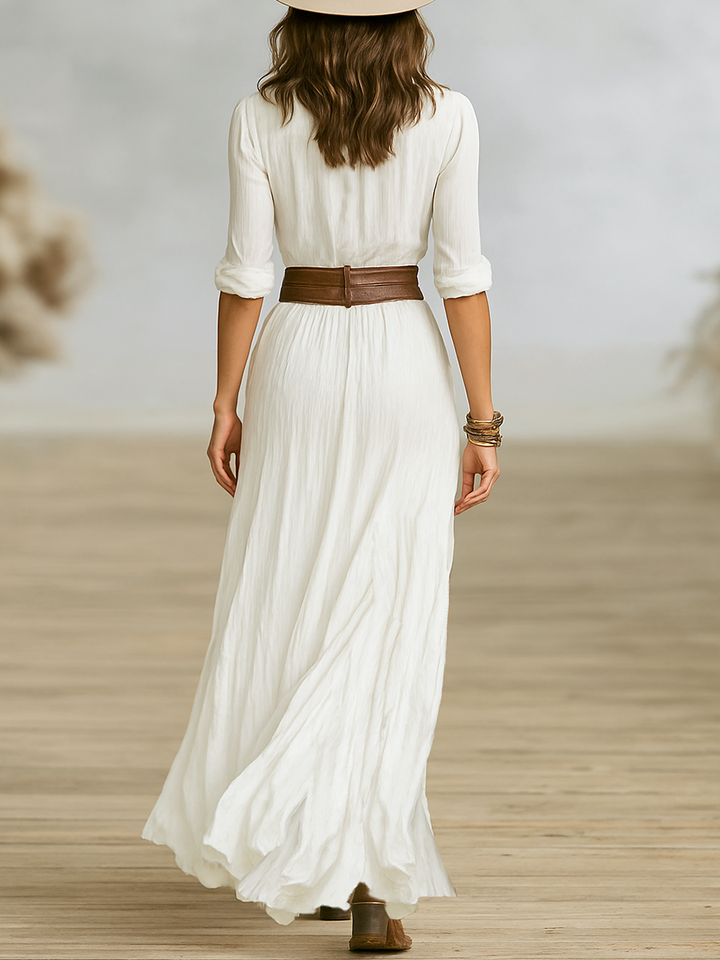 Elegant Women's Shift Maxi Dress for Date Night Out