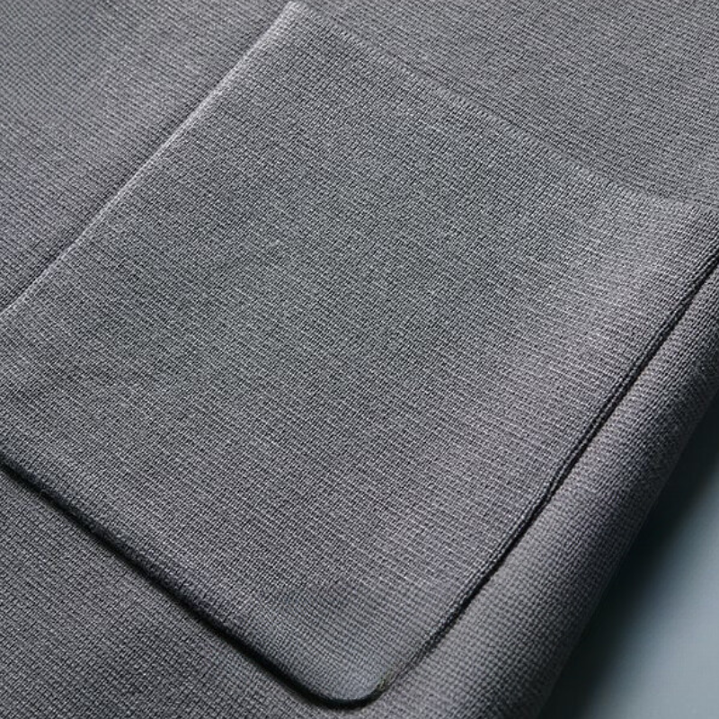 Men's Fold-Over Collar Cotton Cardigan