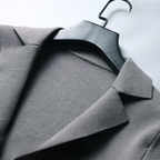 Men's Fold-Over Collar Cotton Cardigan