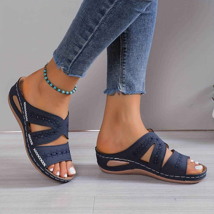 Soleva | Slip-Resistant Orthopedic Sandals Blue