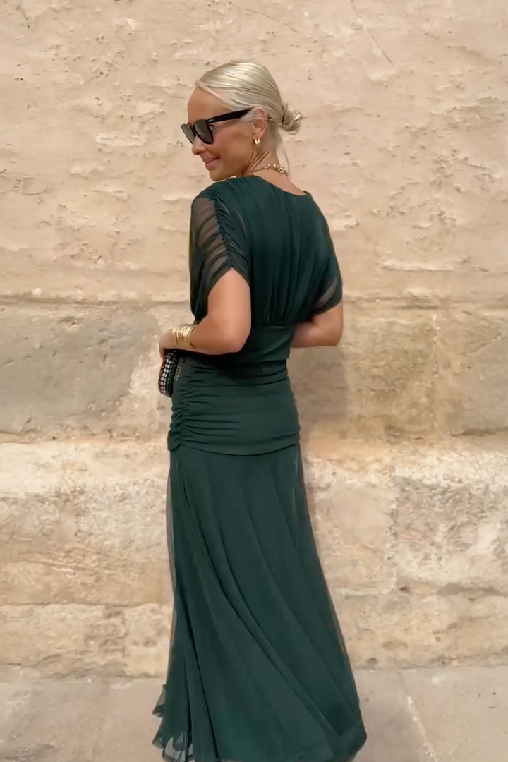 Sophia | Women's V-Neck Shift Maxi Dress for Date Night