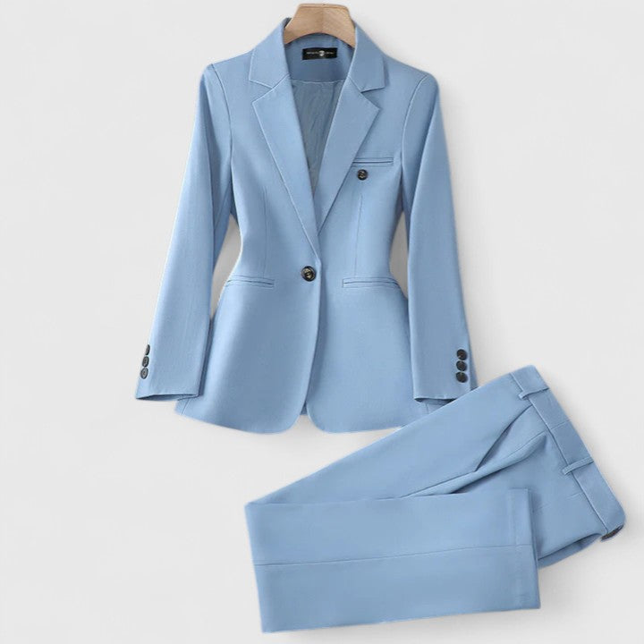Women's Tailored Fit Office Suit Blue