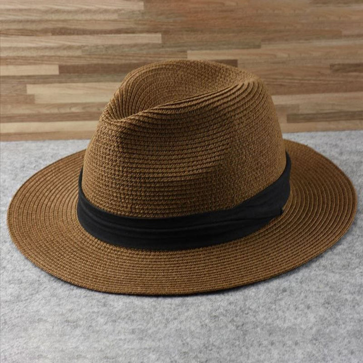 Andre | Men’s Classic handmade Panama hat– Classic Stylish Summer Hat Brown
