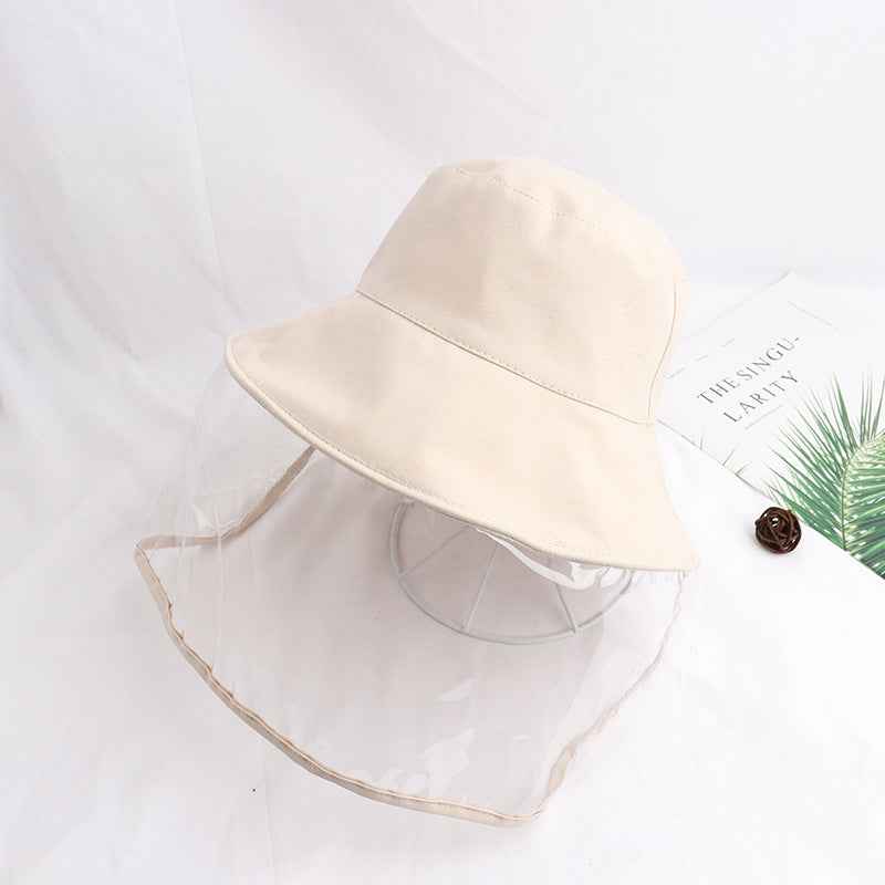 Anti-Fog UV Protection Bucket Hat for Outdoor Travel & Dust Defense Children Beige S