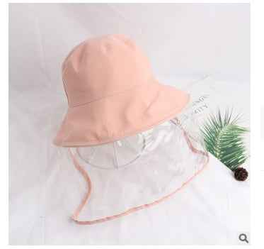 Anti-Fog UV Protection Bucket Hat for Outdoor Travel & Dust Defense Children pink S