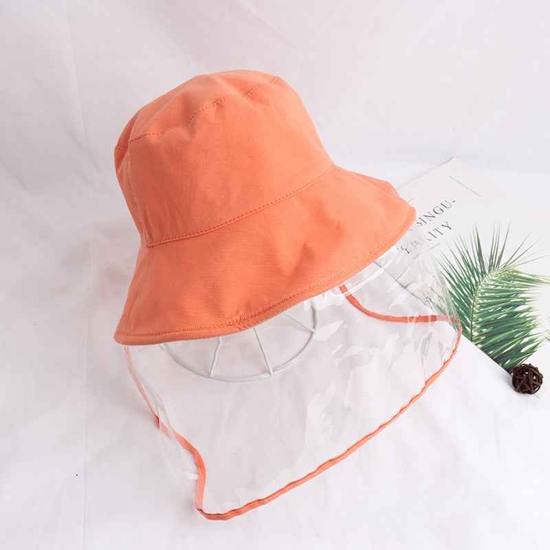 Anti-Fog UV Protection Bucket Hat for Outdoor Travel & Dust Defense Children orange S