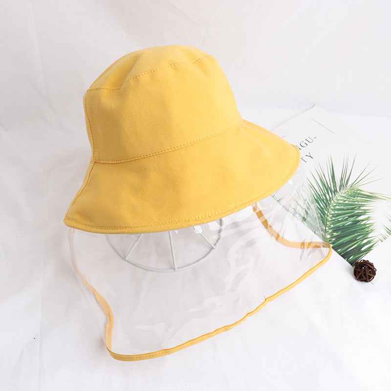 Anti-Fog UV Protection Bucket Hat for Outdoor Travel & Dust Defense Children yellow S