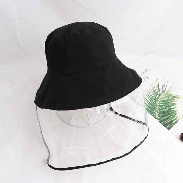 Anti-Fog UV Protection Bucket Hat for Outdoor Travel & Dust Defense Children black S