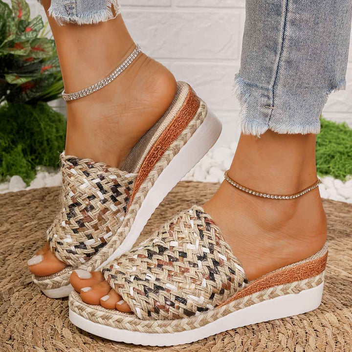 Aurelia | Women's Bohemian Platform Sandals for Comfort Beige