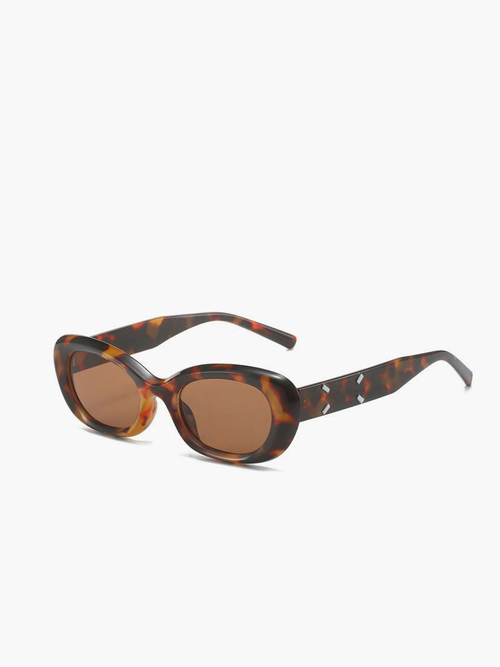 Lone | Women's Round Sunglasses with UV400 Lenses Brown One Size
