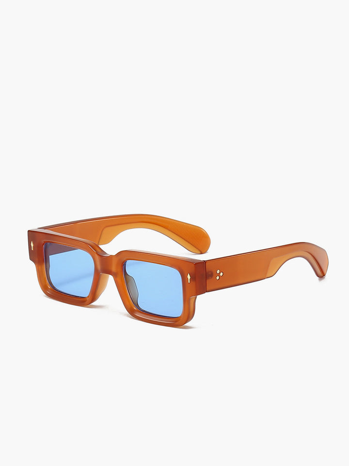 Clio | Women's Trendy Square Sunglasses with UV400 Protection Light Brown One Size
