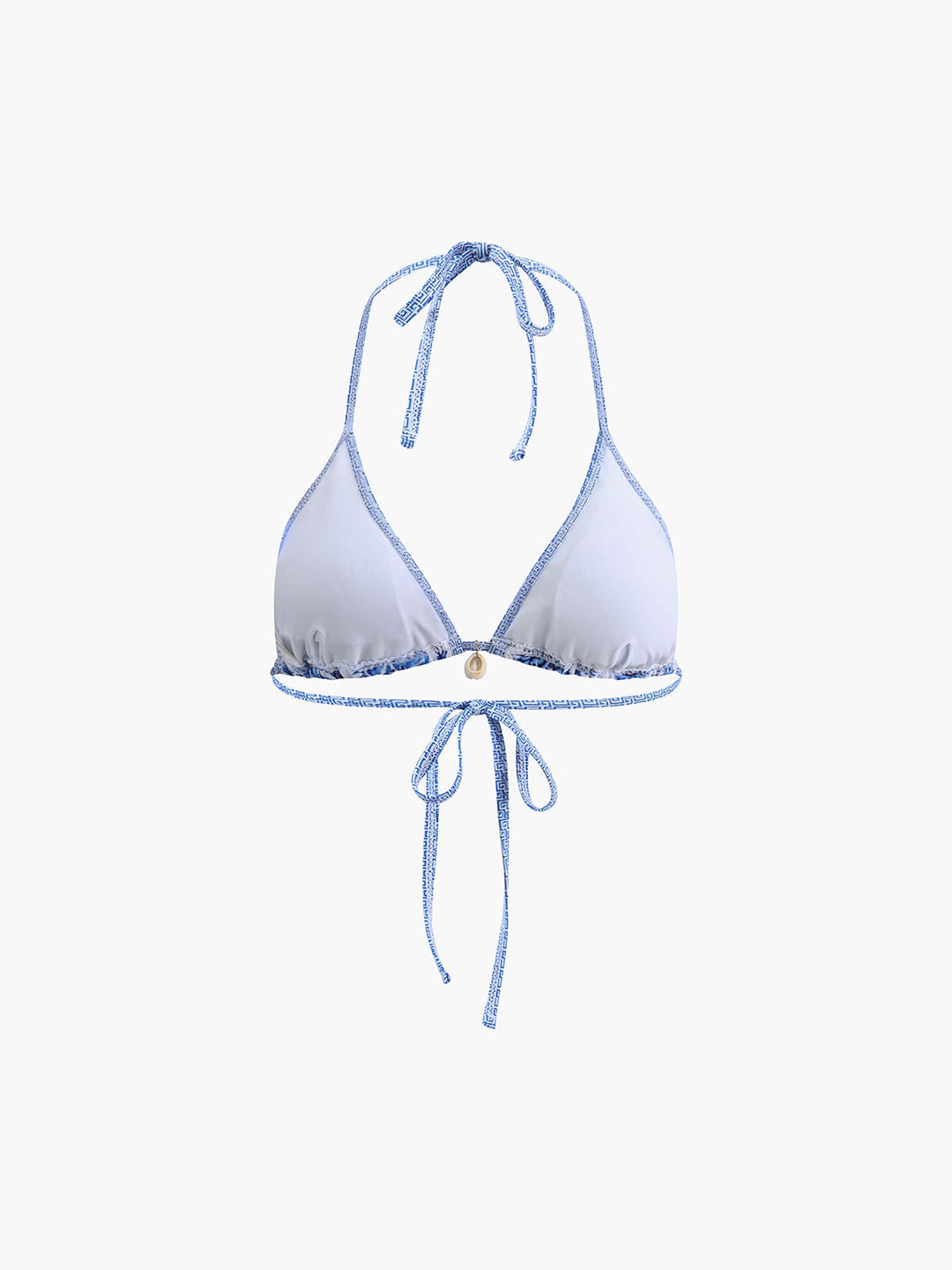 Florencia | Women's Halter Bikini Set – Stylish Blue Print Design