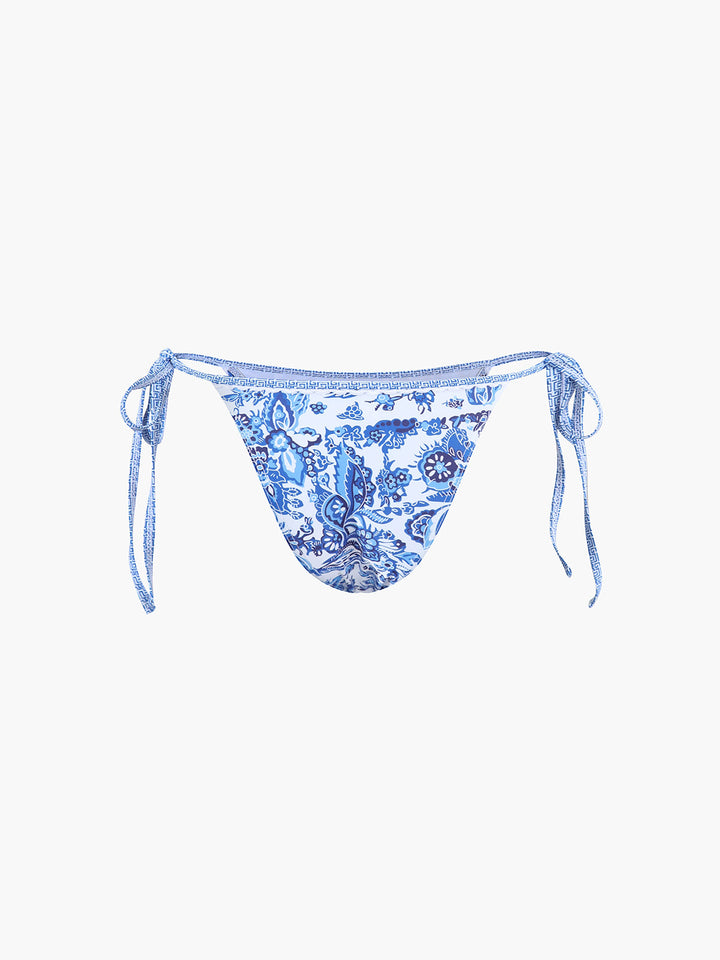 Florencia | Women's Halter Bikini Set – Stylish Blue Print Design
