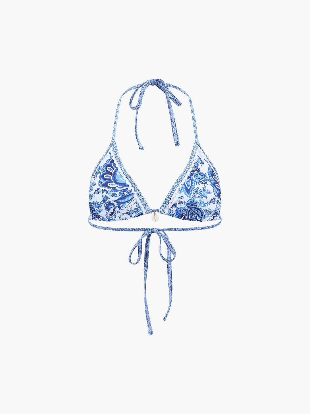 Florencia | Women's Halter Bikini Set – Stylish Blue Print Design