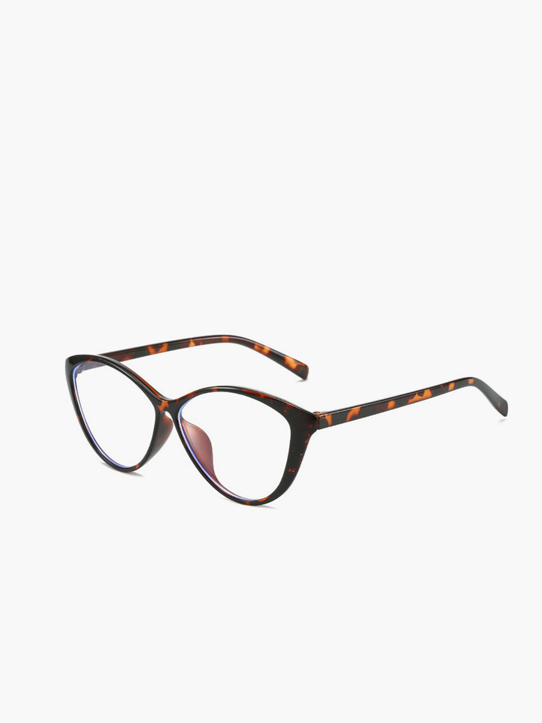 Jytte | Women's Retro Cat-Eye Glasses with Leopard Print