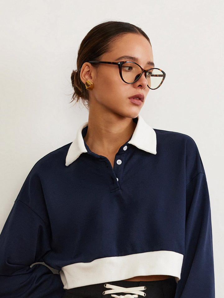 Jytte | Women's Retro Cat-Eye Glasses with Leopard Print
