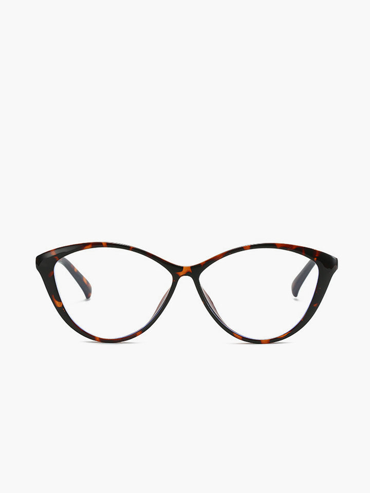 Jytte | Women's Retro Cat-Eye Glasses with Leopard Print