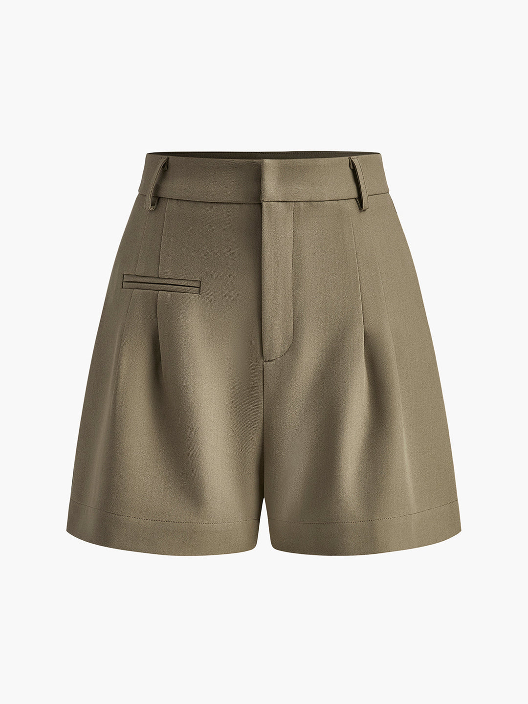Sonora | Women's High-Waisted Summer Shorts - Regular Fit Khaki