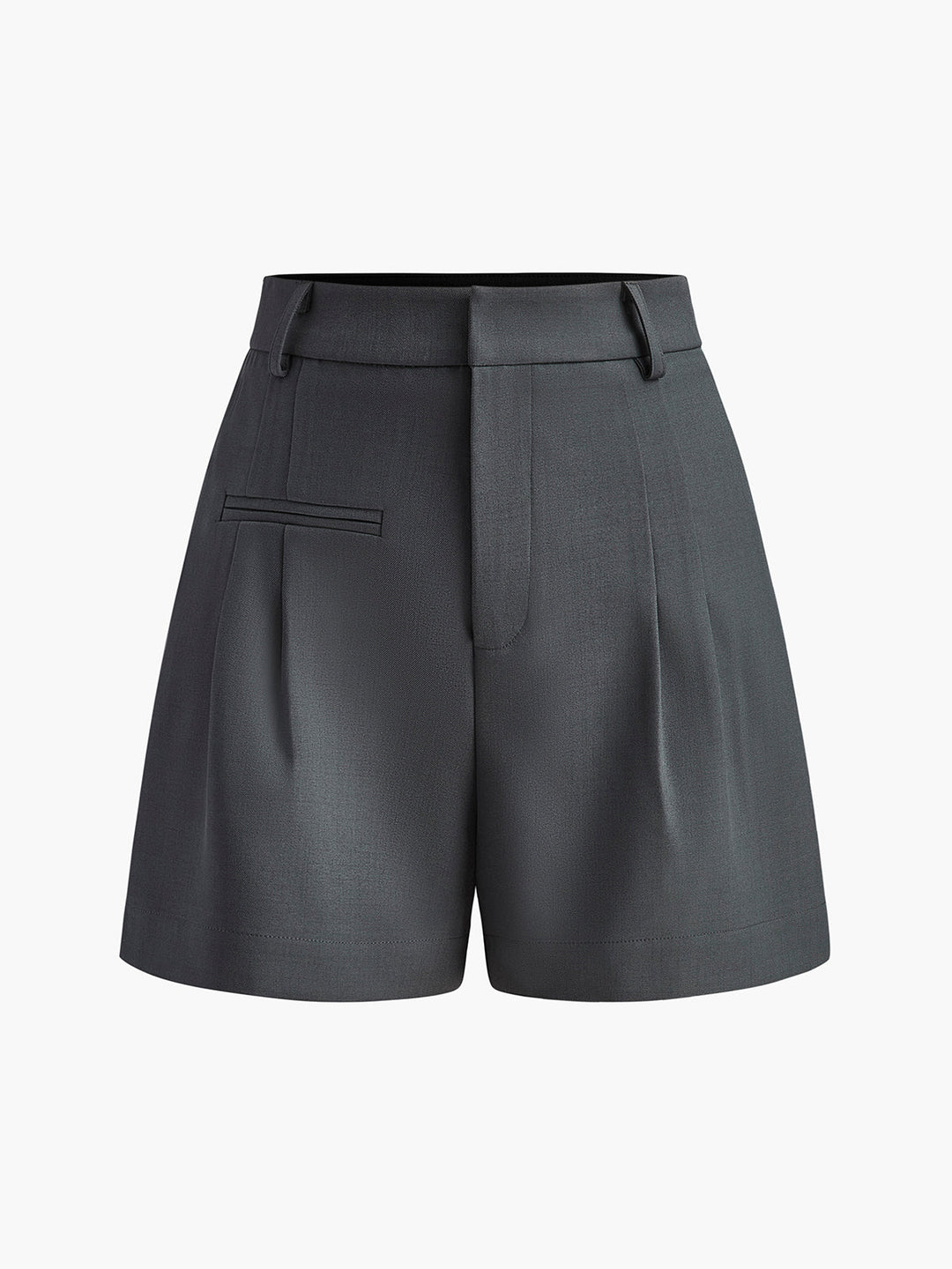 Sonora | Women's High-Waisted Summer Shorts - Regular Fit Gray