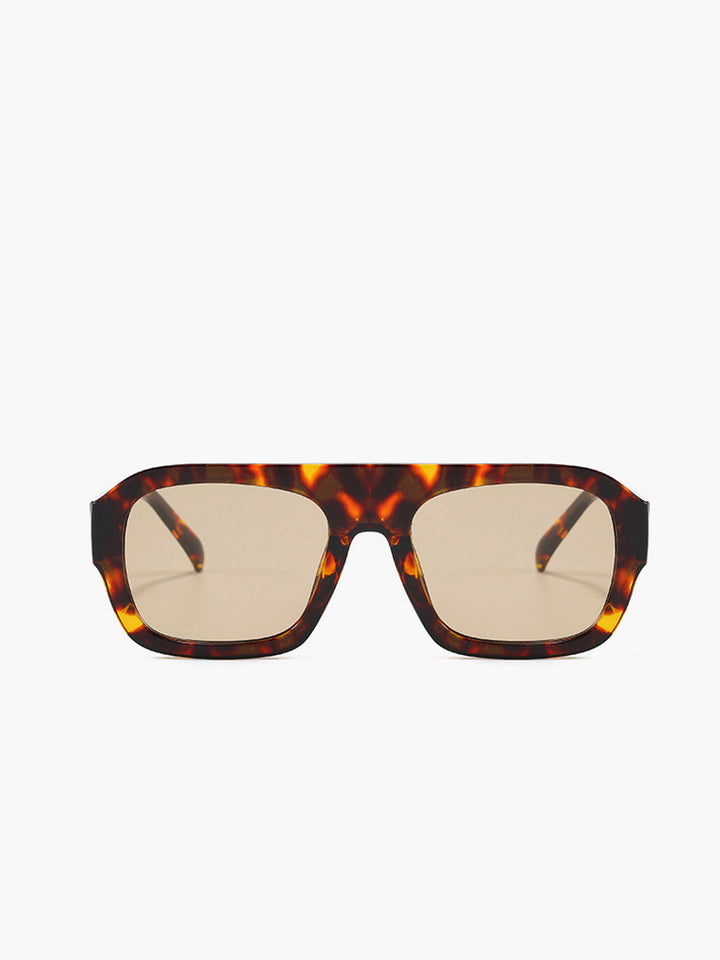 Yoshi | Women's Leopard Print Sunglasses – Vintage Style, UV400 Protection