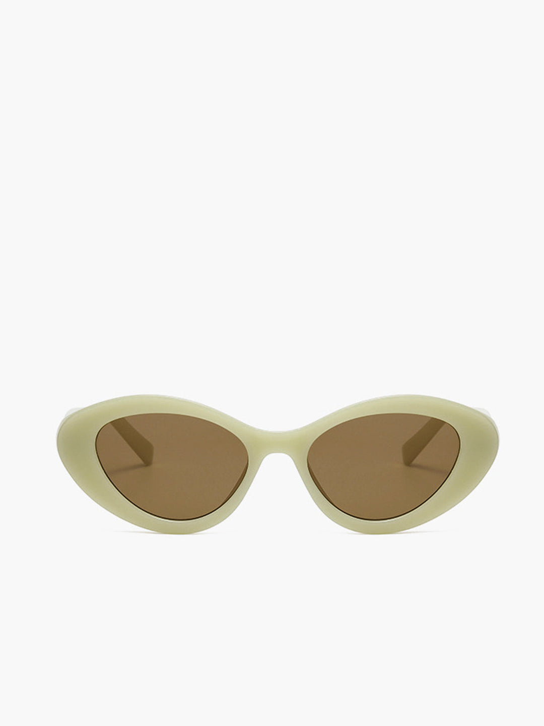 Sophia | Women's Trendy Cream Cat-Eye Sunglasses with Vintage Frame