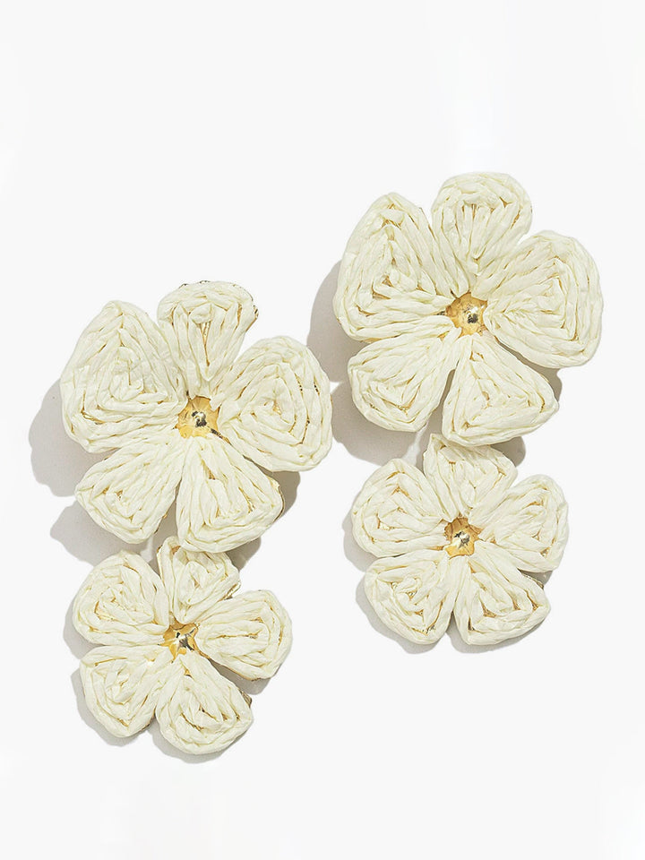 Emma | Women's Lace Flower Earrings – Elegant & Lightweight
