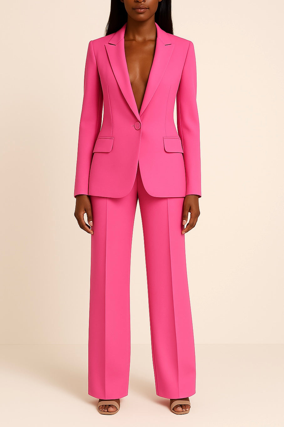 Women's Formal Two-Piece Suit Pink