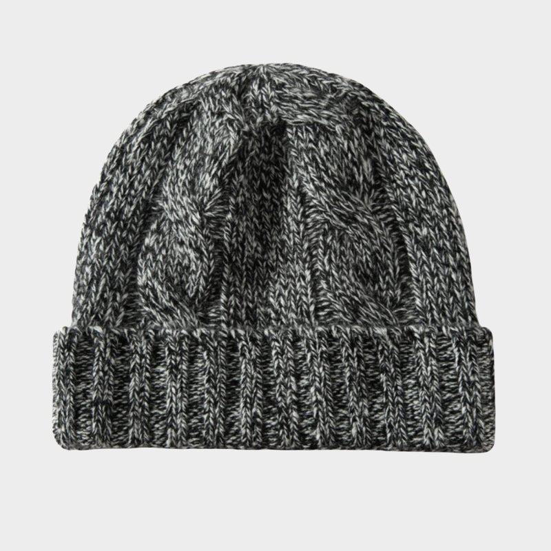Cozy Cable Knit Ribbed Cuff Beanie | Snug Fit Design Gray