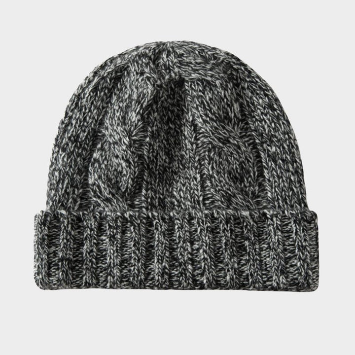 Cozy Cable Knit Ribbed Cuff Beanie | Snug Fit Design Gray