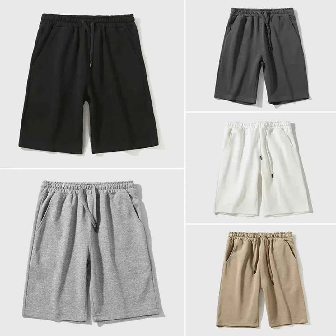 Men's Drawstring Baste Jogger Shorts All 5 Colors (Buy 3 Get 2 Free)