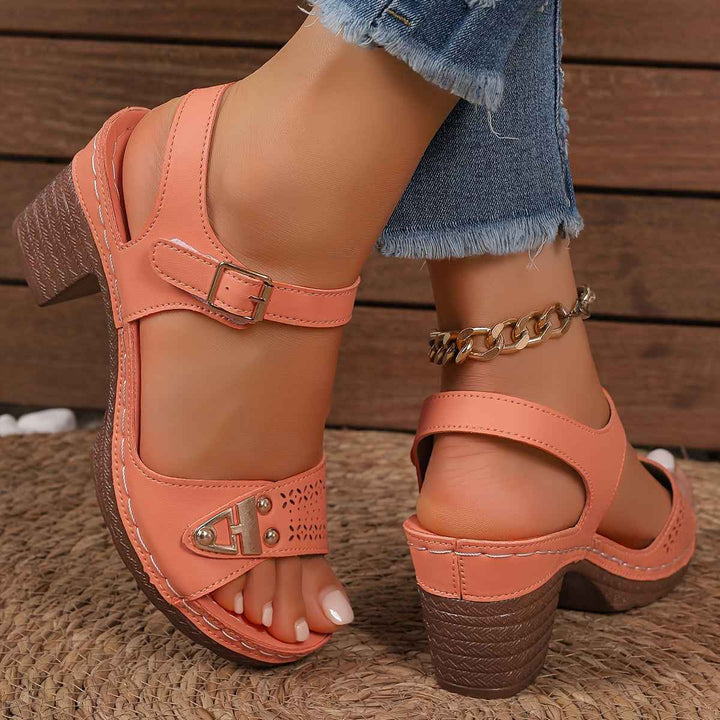Bella | Elegant Women's Sandals with Comfortable Block Heel