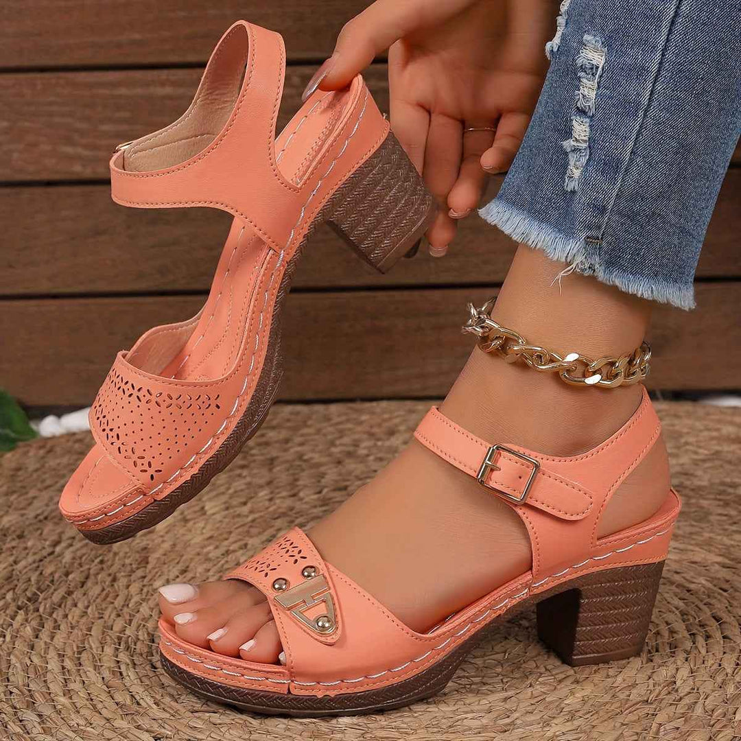 Bella | Elegant Women's Sandals with Comfortable Block Heel