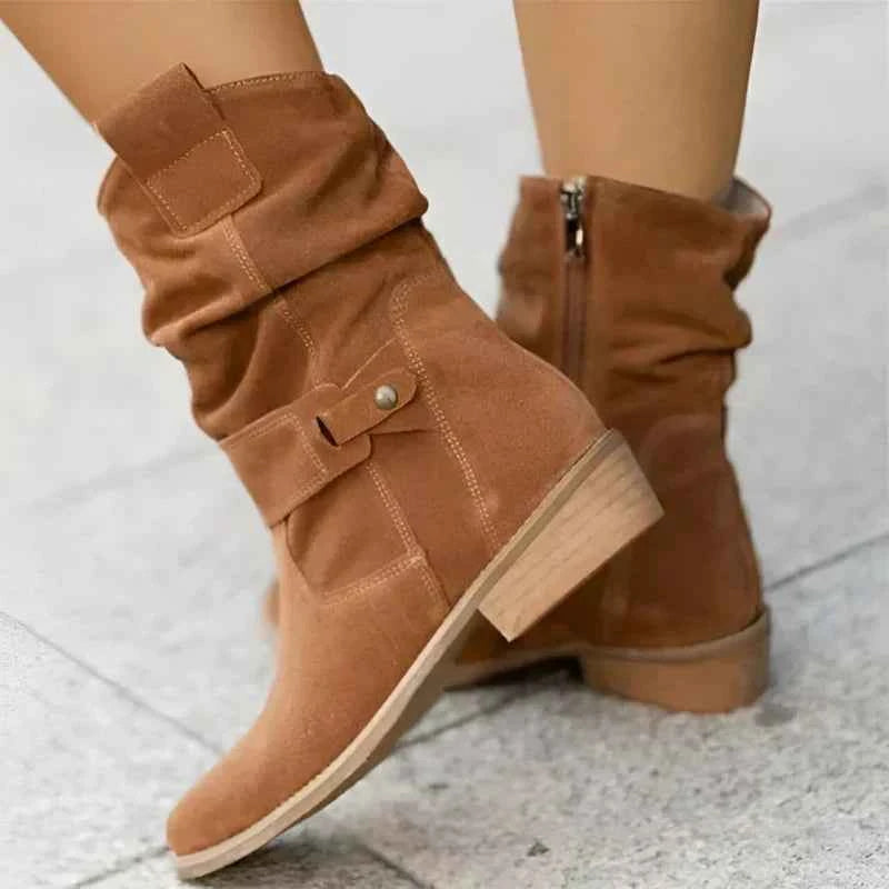 Berdine | Elegant Boots With Soft Soles Brown