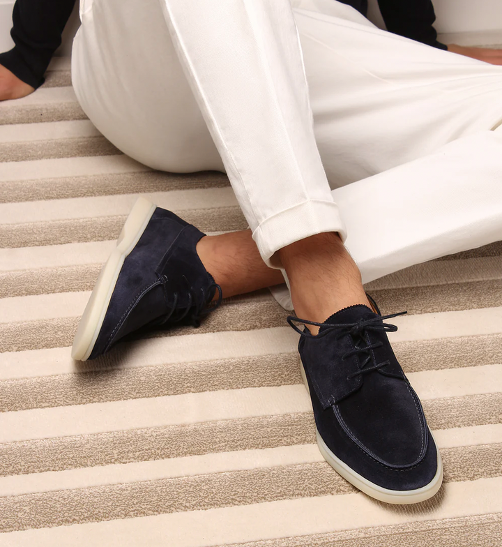 Men's Casual Loafers with Laces | Round Toe Design